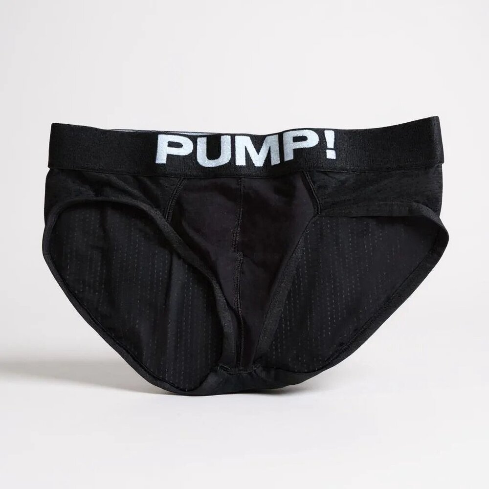 Pump! Black Classic Brief Size Large